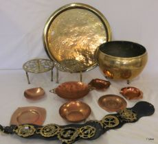 Mixed copper 7 Brass Items