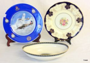 2 x Royal Worcester plates and 1 x bowl