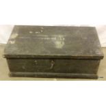 An Old Military Trunk marked Sgt T. Rumbold A.S.C.