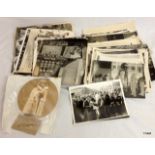 Over 90 original black & white Press Photographs relating to the Coronation and Royal Tour of