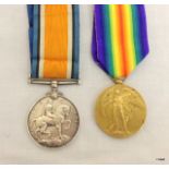 A WW1 Medal pair named to 2064 Private J Thomas of the Royal Warwickshire Regiment who died on the