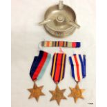 A WW2 medal group with ribbon bar consisting of the 39/45 Star - Burma Star and the France & Germany