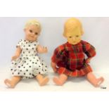 2 x vintage dolls to include 1 x German 1942 and 1 x Danish 1945