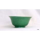 C18Th Green Rice Bowl With Mark To The Base