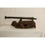 A circa 1800 cast solid bronze Malayan 'Lantaka' Pirates cannon, measuring 67cm in length and 25mm