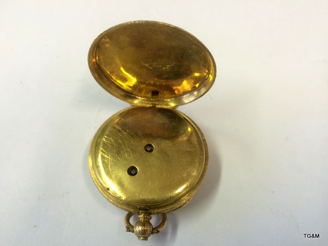 18Ct Gold Pocket watch With Solid Gold Dial - Image 3 of 3