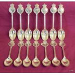 Silver plated spoons marked 1937 coronation engraved Wimbledon