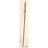 An early 20th century Masai spear 113cms overall