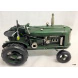 A tractor tin plate model