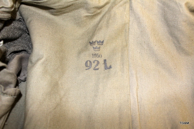 A 1950 dated Swedish Army jacket & trousers - Image 4 of 7