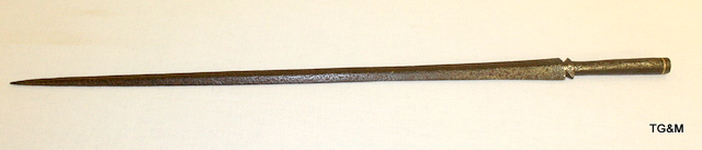 An 18th century Indo Persian horsemans Lance head 64cms in length