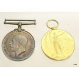 A WW1 medal pair named to M-408406 Private AC Adams of the Army Service Corps