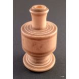 A 19th century Ivory cotton reel holder