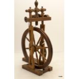 A French Loom wheel converted lamp