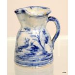 A Delft jug with inscription "J. Monte Mayor"