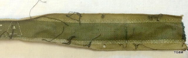 A WW2 South African Afrikakorps sleeve title. Measures 16" long. - Image 7 of 7