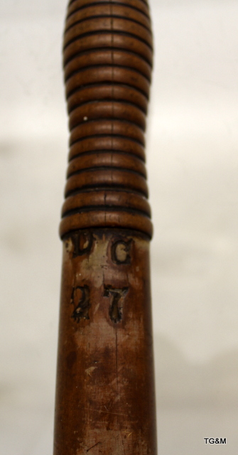 Victorian Police Officer's Fine Quality Turned Wood Truncheon DG27 Embossed. 39.5 cm long. - Image 2 of 3