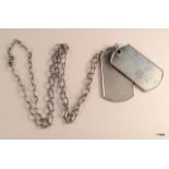 Genuine Gucci silver dog tags