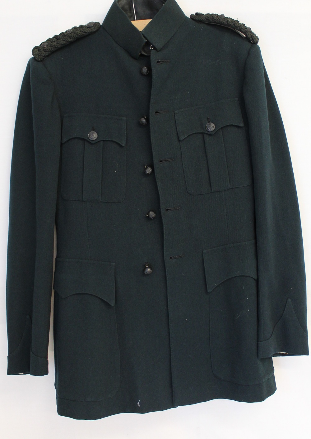 A Royal Green Jackets Officer's uniform of jacket & trousers