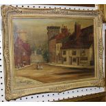 Winifred Bishop - View of Maltravers Street, Arundel, oil on canvas, signed and dated 1901, approx