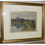 George F. Nicholls - 'Arundel', early 20th Century watercolour, signed and titled, approx 20cm x