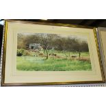 Richard Thorn - 'Quiet in the Afternoon', 20th Century watercolour, indistinctly signed recto,