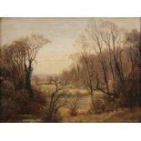 Ralph Ellis - View of Park Bottom, Arundel, oil on canvas laid on board, signed and dated 1953,