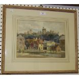 M. Kitchener - View of Arundel, early 20th Century watercolour, signed, approx 25cm x 33cm.