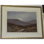 W.H. Dyer - 'Dartmoor' and West Country View, a pair of watercolours, both signed, one titled,