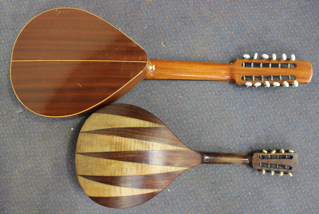 An early/mid-20th Century Continental cittern with stringing to edges, length of back approx 37.5cm, - Image 3 of 3