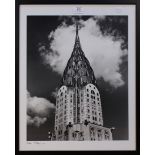 Henri Silberman - Chrysler Day, Close-up, black and white photograph, signed in ink, approx 50cm x