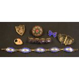 A large collection of costume jewellery, including many pieces of late 19th Century in date,