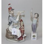 Two Lladro porcelain figures, comprising Practice Makes Perfect, No. 1408, and Special Torch, No.