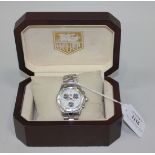 A Tag Heuer Professional 200 Meters steel gentleman's bracelet wristwatch, the signed circular white