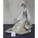 A Lladro porcelain figure Dutch Girl, No. 1077, boxed.