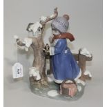 A Lladro porcelain figure Winter Frost, No. 5287, boxed.
