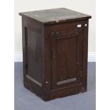 A 19th Century scumbled pine cupboard, fitted with a single panelled door, height approx 74cm, width