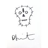 Damien Hirst - Skull Sketch, marker pen on thin card, signed, approx 29.5cm x 21cm. Provenance: