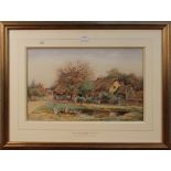 Henry John Sylvester Stannard - 'Old Forge, Flitwick, Bedfordshire', early 20th Century watercolour,