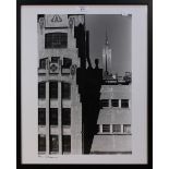 Henri Silberman - Empire State, 22nd Street, black and white photograph, signed in ink, approx