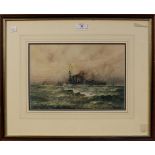 William Minshall Birchall - 'All ready but no enemy', watercolour with gouache, signed, titled and