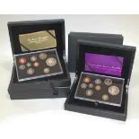 A United Kingdom 2012 Diamond Jubilee executive proof set, and a 2013 executive proof set