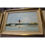 Gerald Parkinson - 'Paddle Steamer', acrylic on board, signed and dated '68 recto, titled verso,