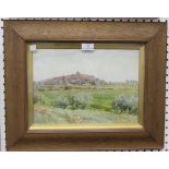 Henry C. Jarvis - 'Rye', watercolour, signed recto, titled label verso, approx 23.5cm x 34cm, within