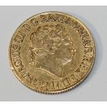 A George III sovereign 1817.