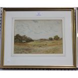 George Oyston - 'At Fittleworth, Sussex', watercolour, signed and dated 1924 recto, titled verso,