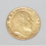 An Edward VII half-sovereign 1902.