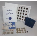 A large quantity of British pre-decimal issues and foreign coinage, mostly base metal, contained