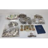 A collection of British and foreign coins, including pre- and post-decimal issues, including some