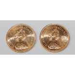 Two Elizabeth II sovereigns 1979.